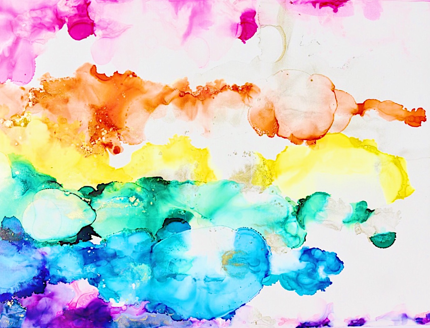 Jenna Webb Art Alcohol Ink Abstract Paintings