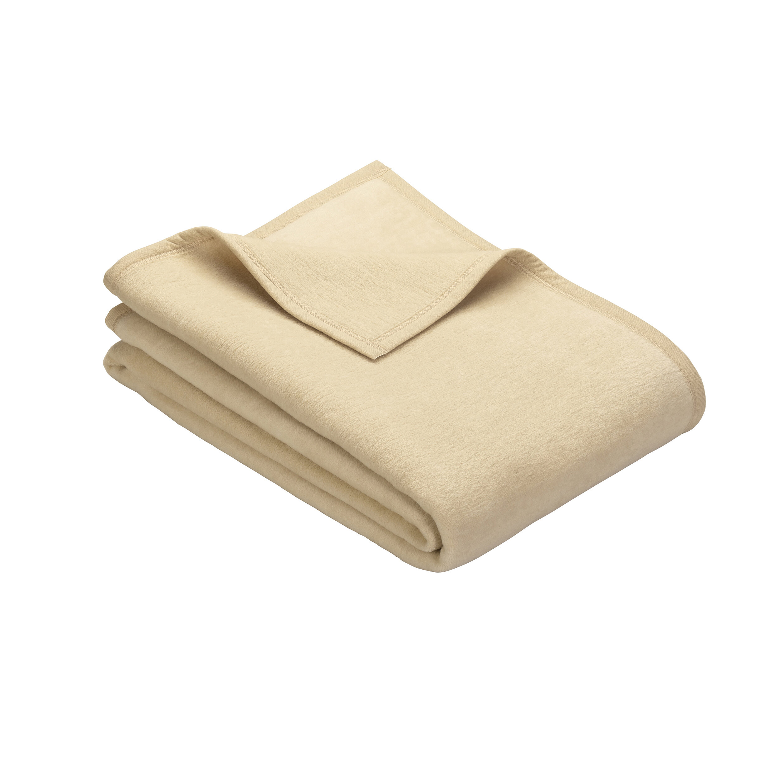 Azure IBENA Plush Solid Color Cotton Blend Throw Blanket Porto 