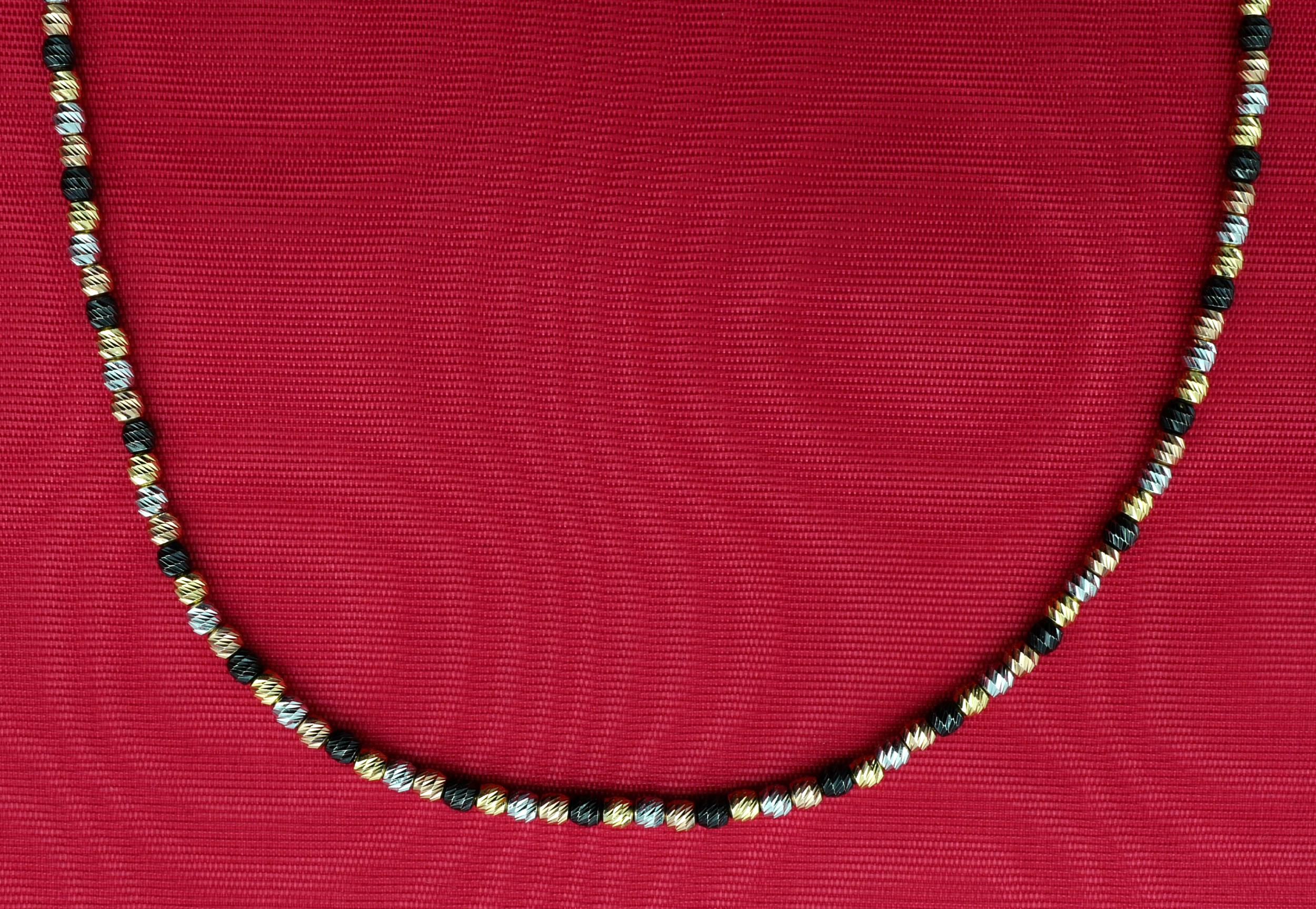 DIAMOND CUT NECKLACE 4 COLORS 