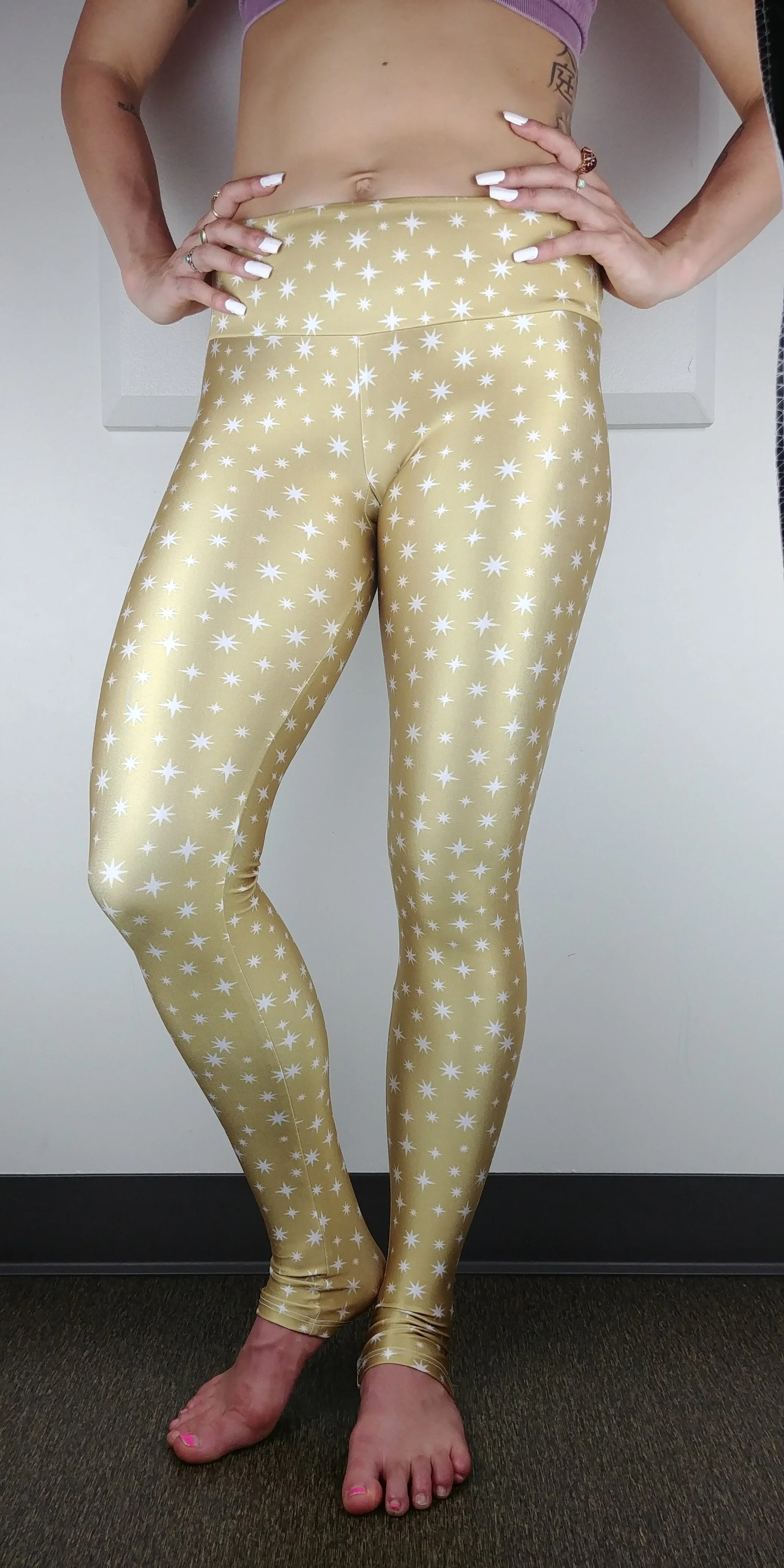 Gold sheep top yoga pants