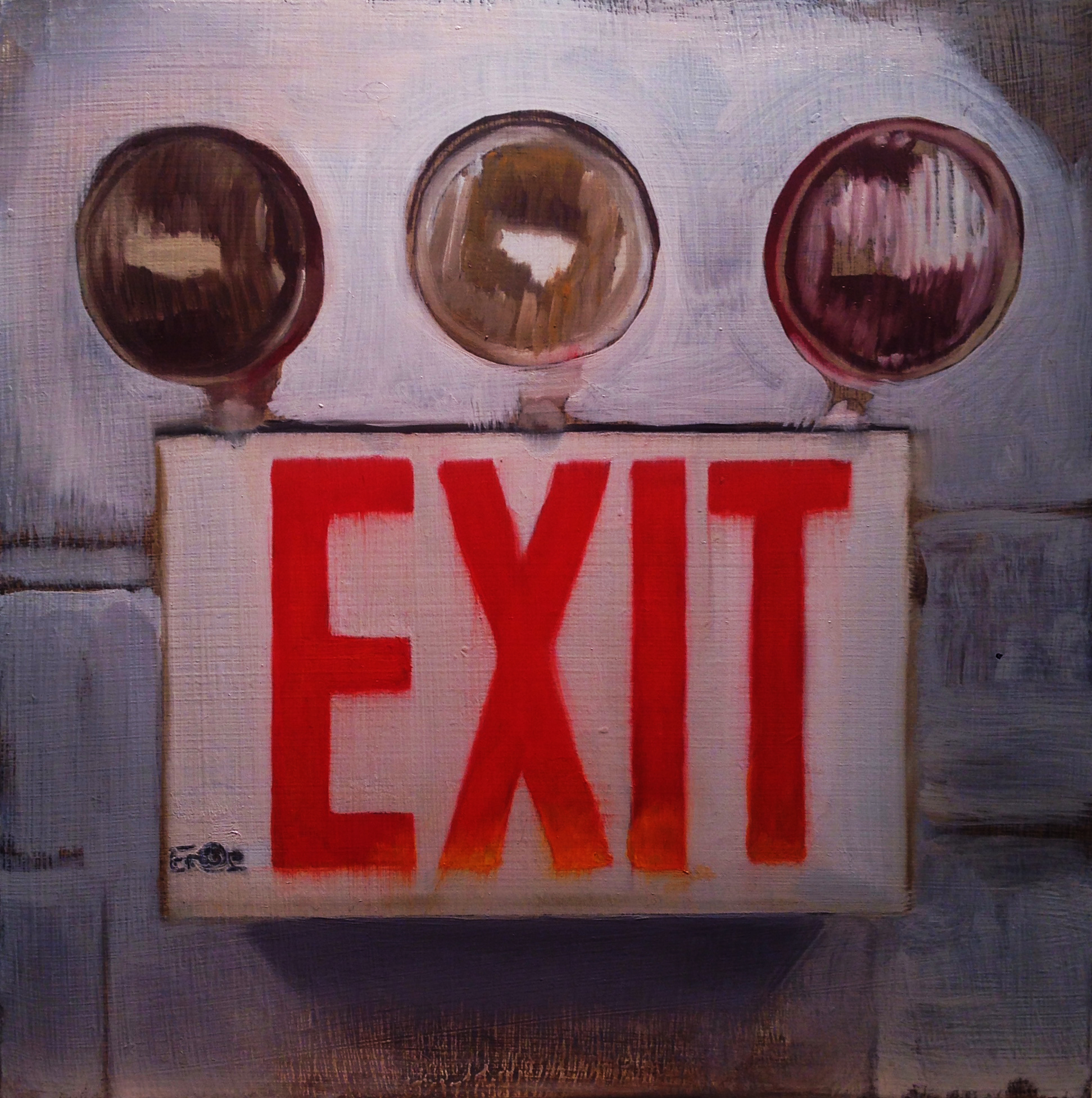 Lazarus Nazario This Is Not An Exit Sign Painting 53