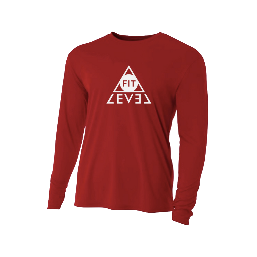 red dri fit long sleeve