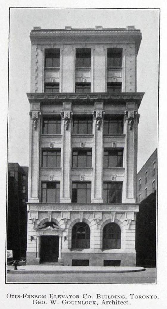 奥的斯-芬索姆电梯公司大楼。海湾街50号,约1914年。