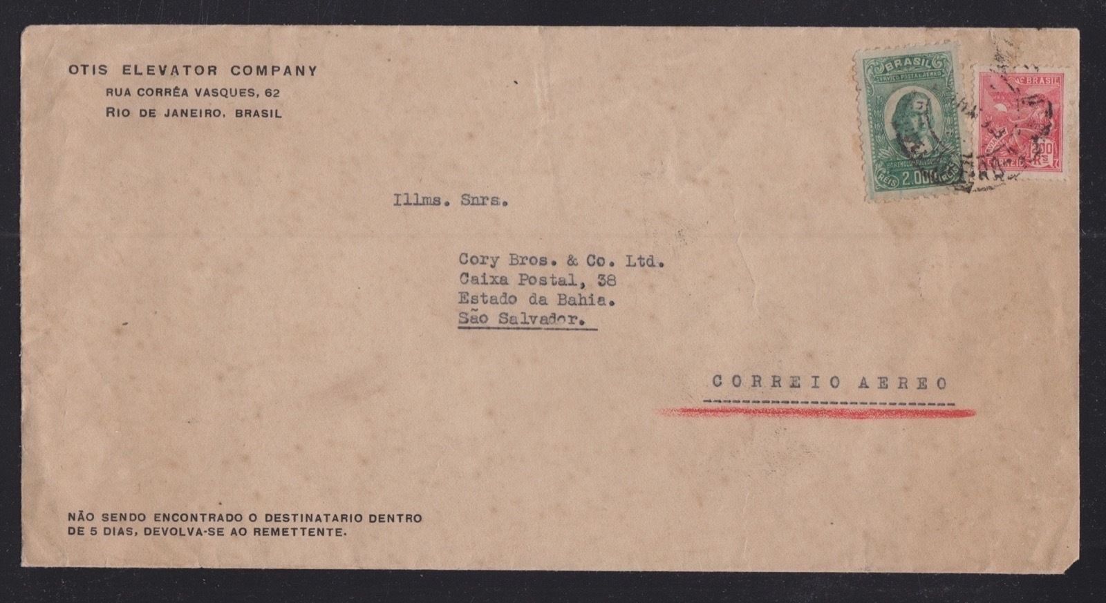 巴西1933年OTIS电梯内部机盖里约热内卢到BAHIA SAO SALVADOR.jpg