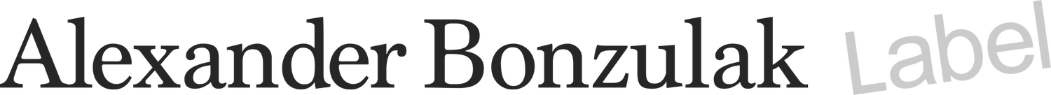 Alexander Bonzulak Label