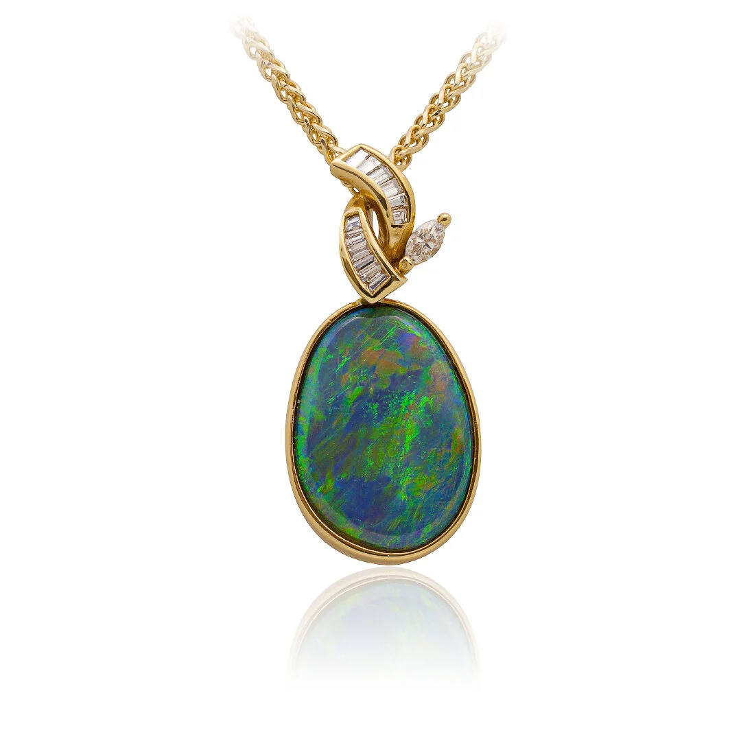 Black Opal Pendant — Altmann + Cherny