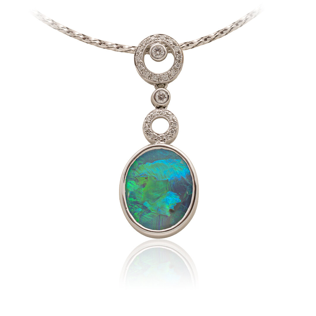 Tak smykker tusind Australian Black Opal Pendant — Altmann + Cherny
