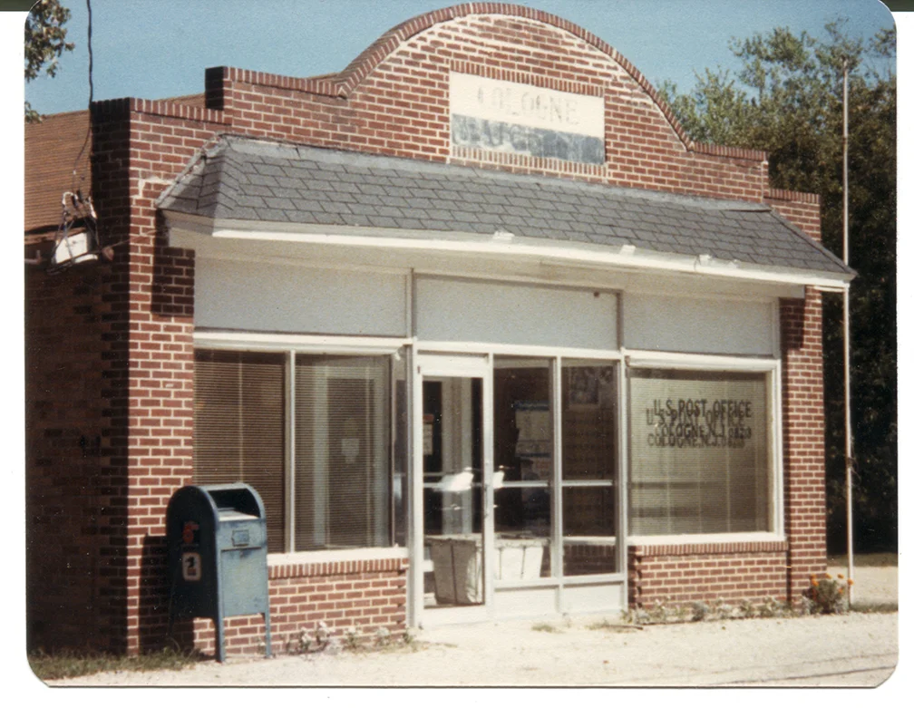 Cologne, NJ, Post Office - where all letters to Peace Pilgrim were sent