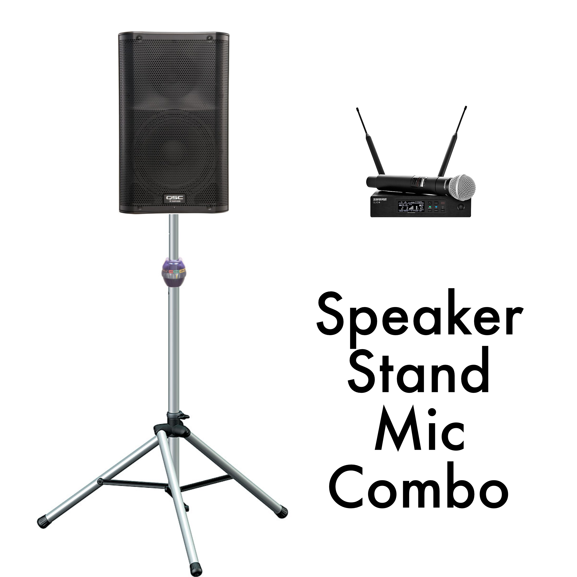 Speaker, Stand, Mic Combo — AV Mankato RENTAL