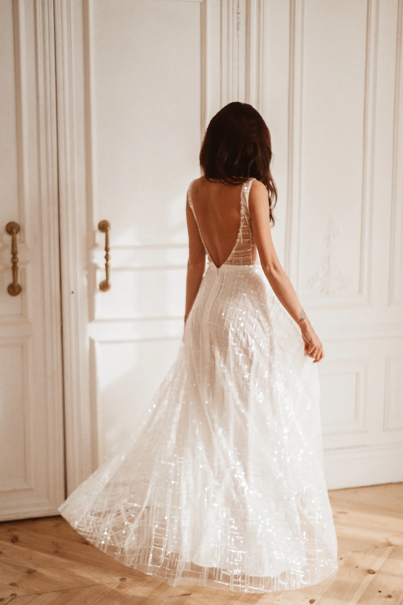 blush sparkle dress