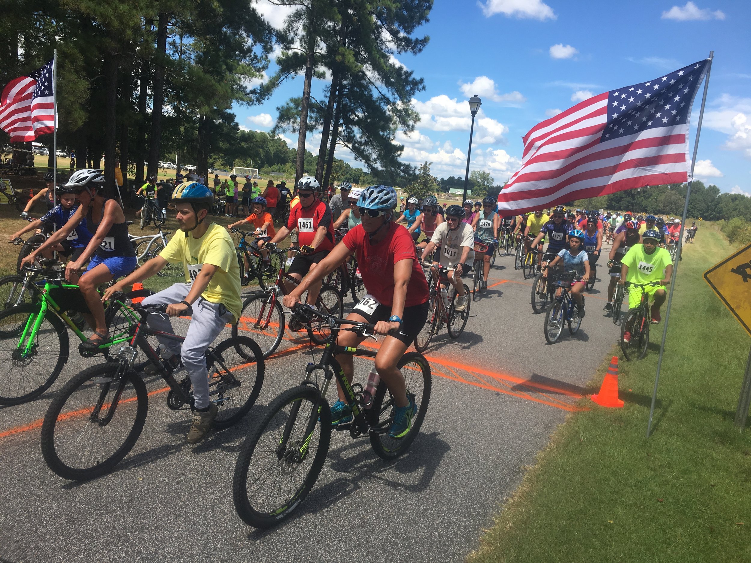 Bicycle events included the 16 mile personal endurance challenge around Lake Waccamaw and the 10K Family Bike.