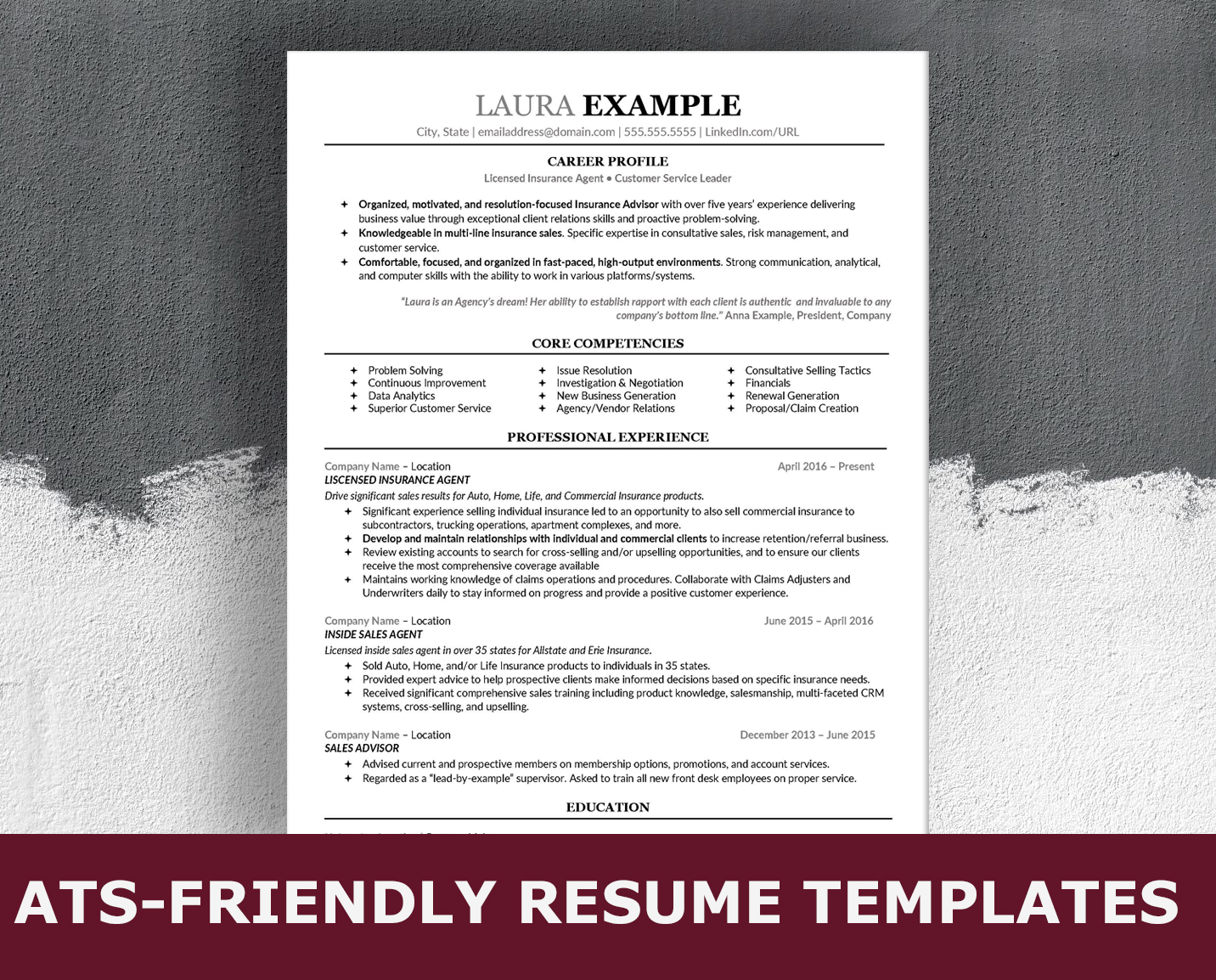 Ats Friendly Resume Format from images.squarespace-cdn.com
