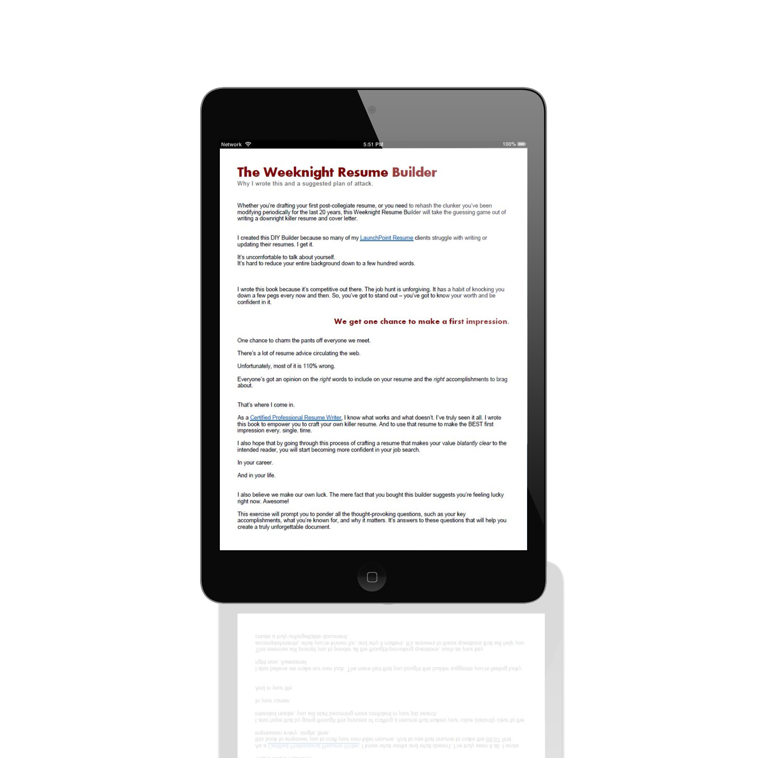 weeknight resume builder launchpoint resume drafting a resumes