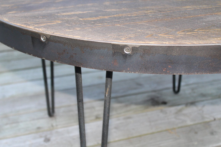 Round Coffee Table Hairpin Legs Woodfurnitureusa