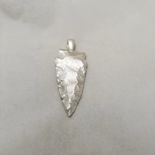 Solid Sterling Silver Arrowhead Pendant By Tomasino Collections Eagle R Gallery - Eagle Arrowhead Pendant Necklace