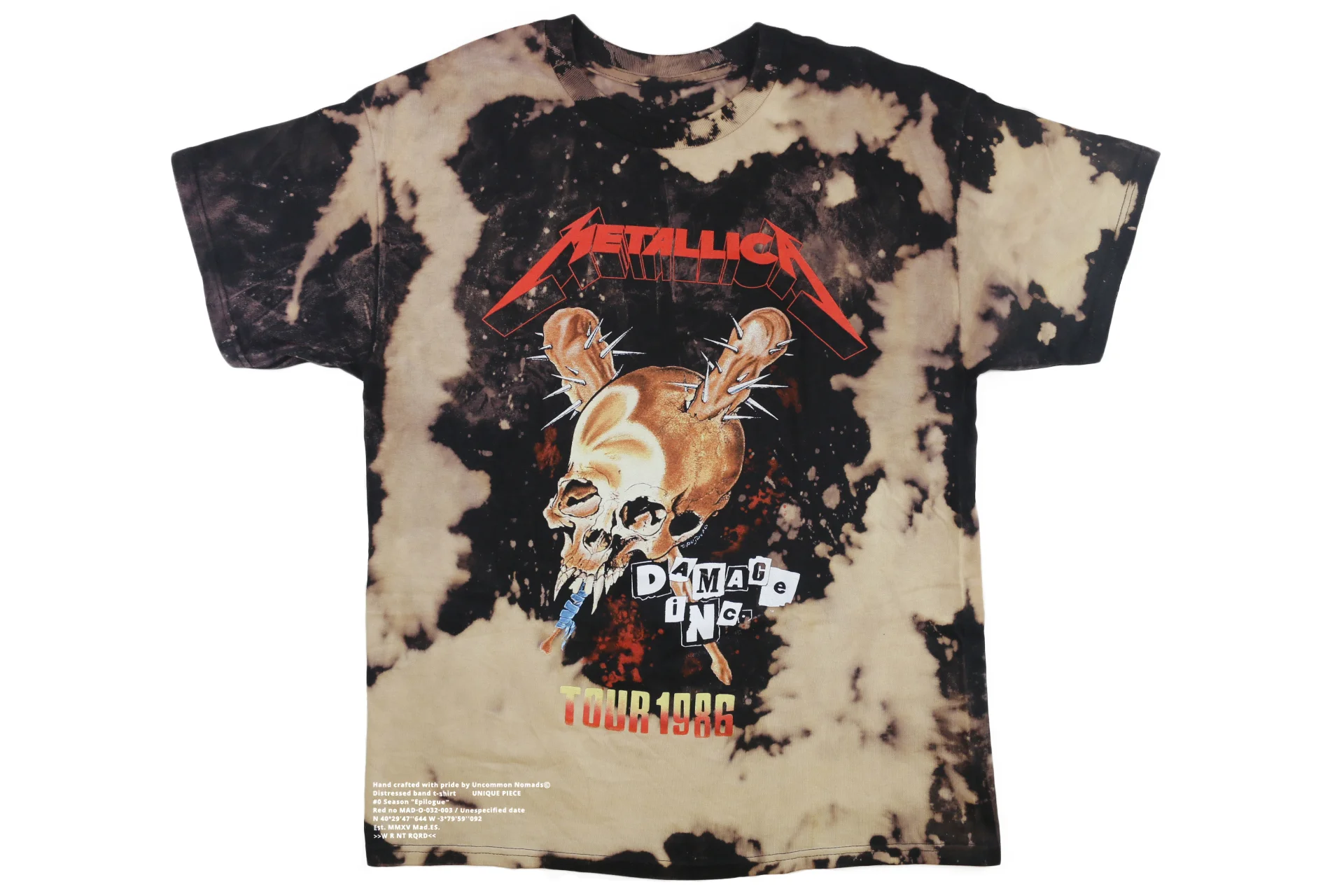 metallica shirts bleached