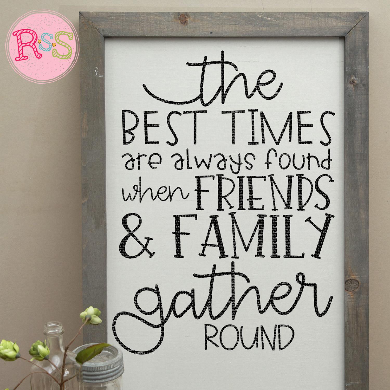 When Friends And Family Gather Round Ready Set Silhouette