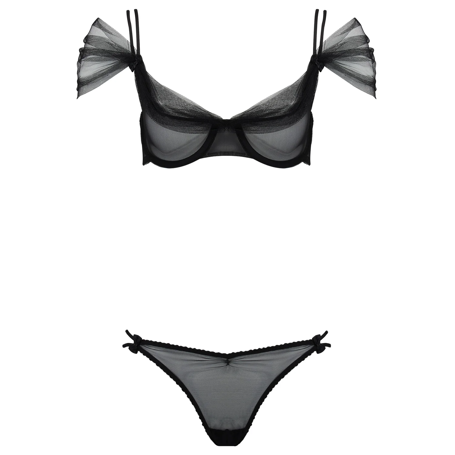 net bra and underwear