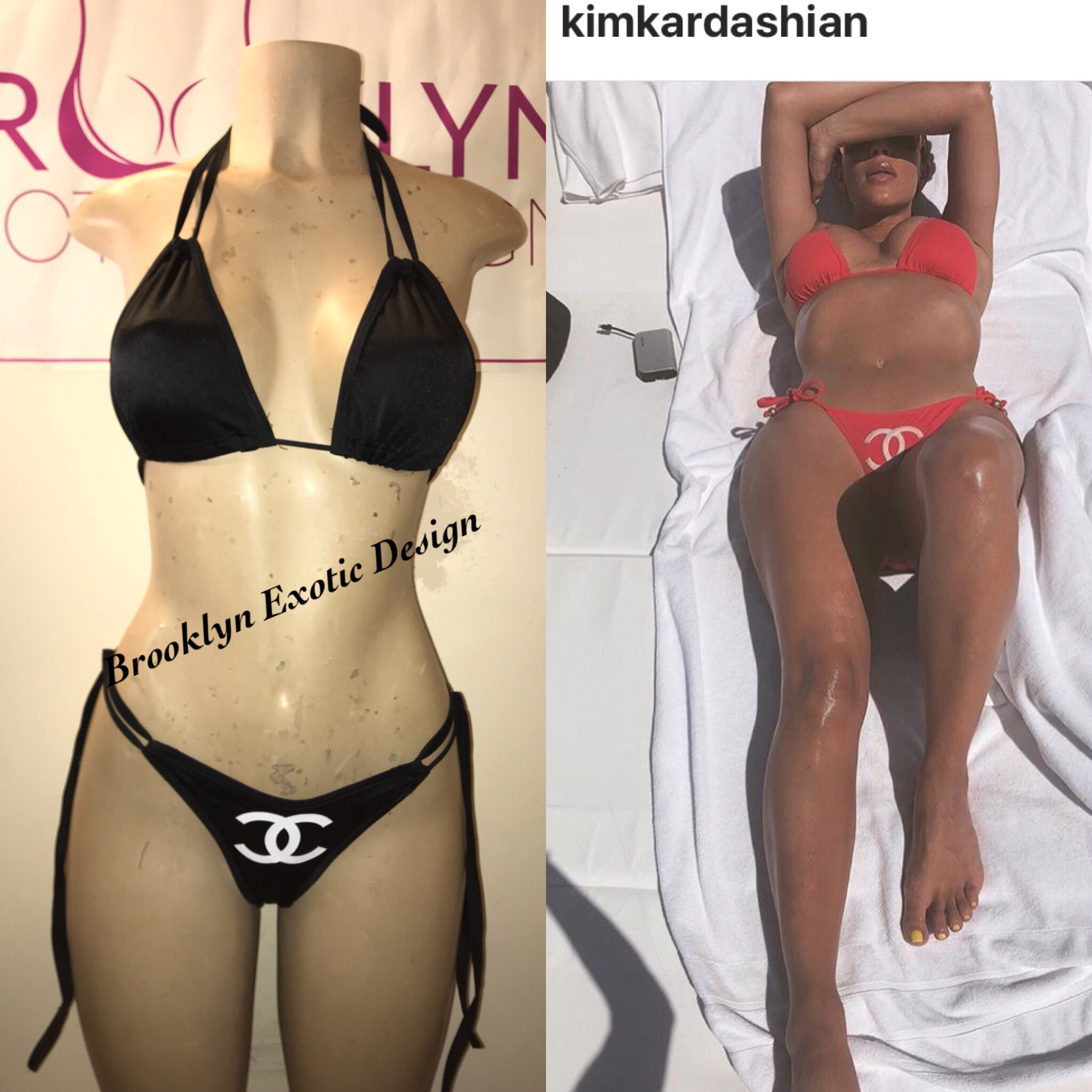 chanel inspired swimsuit