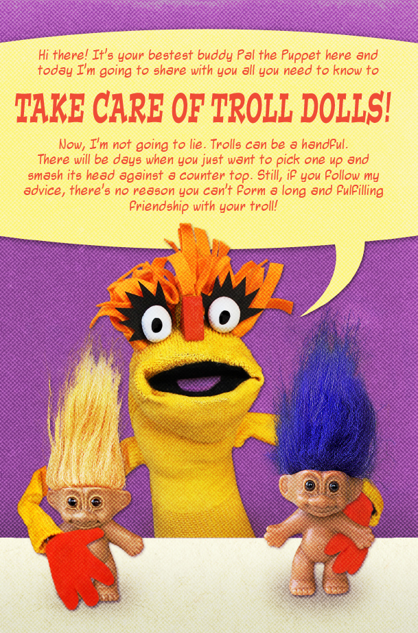 troll doll head