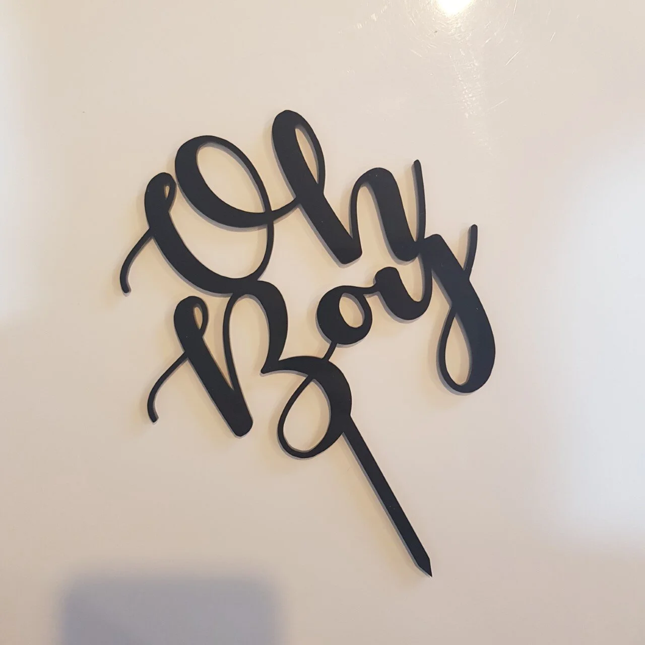 oh boy cake topper