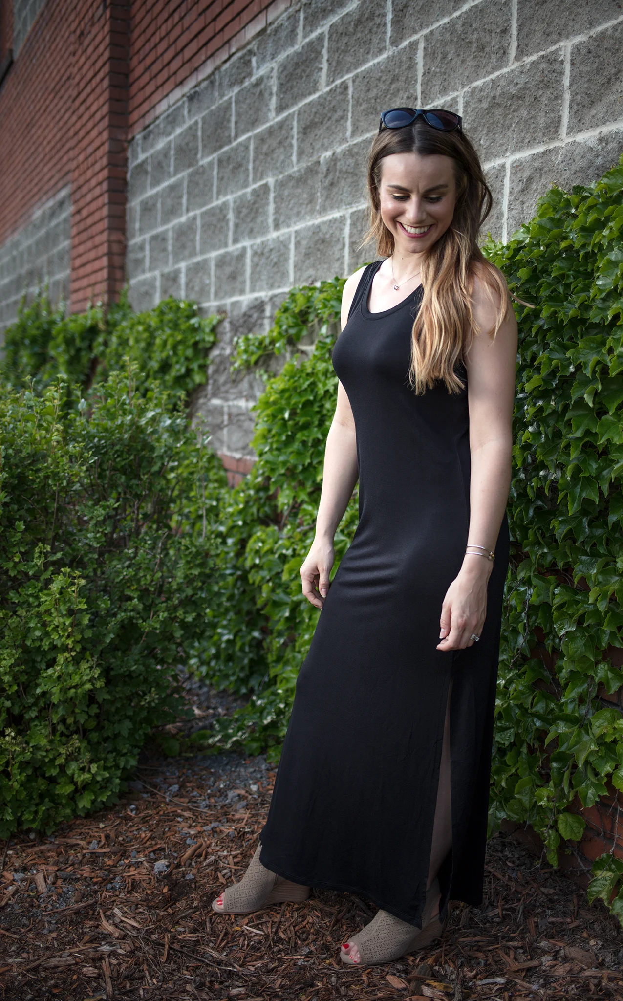 keyhole maxi dress
