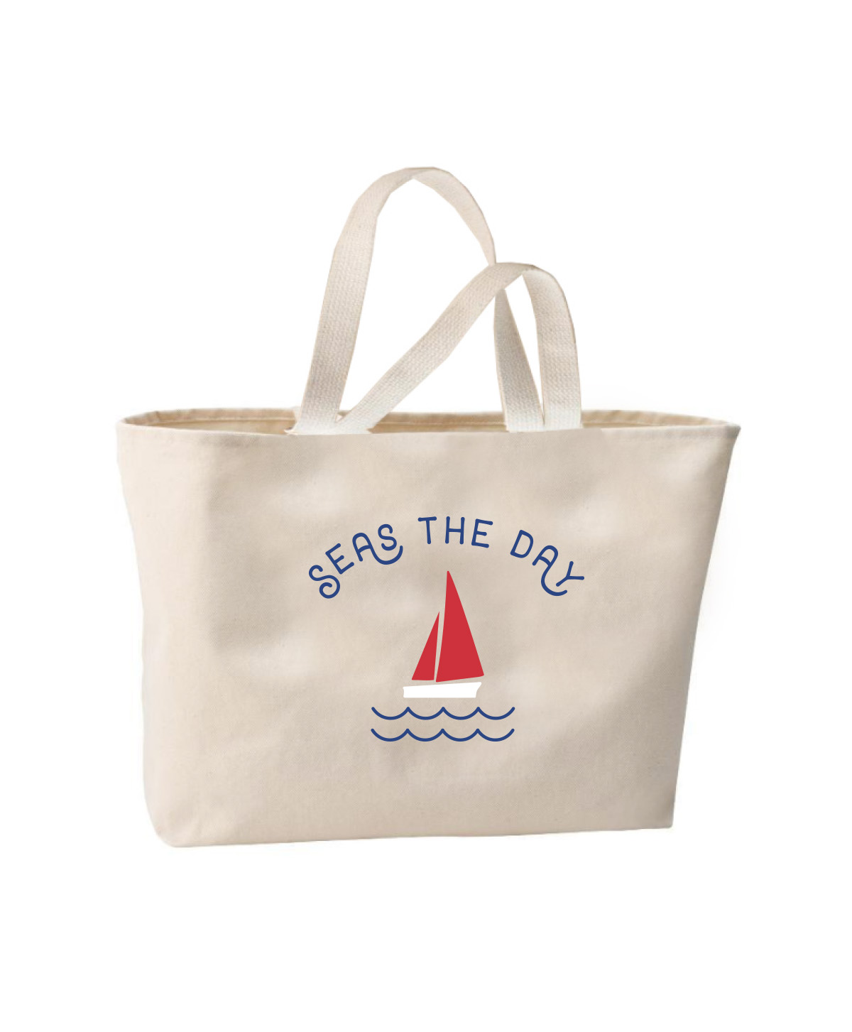 Seas The Day Oversized Tote Bag A Salty Soul