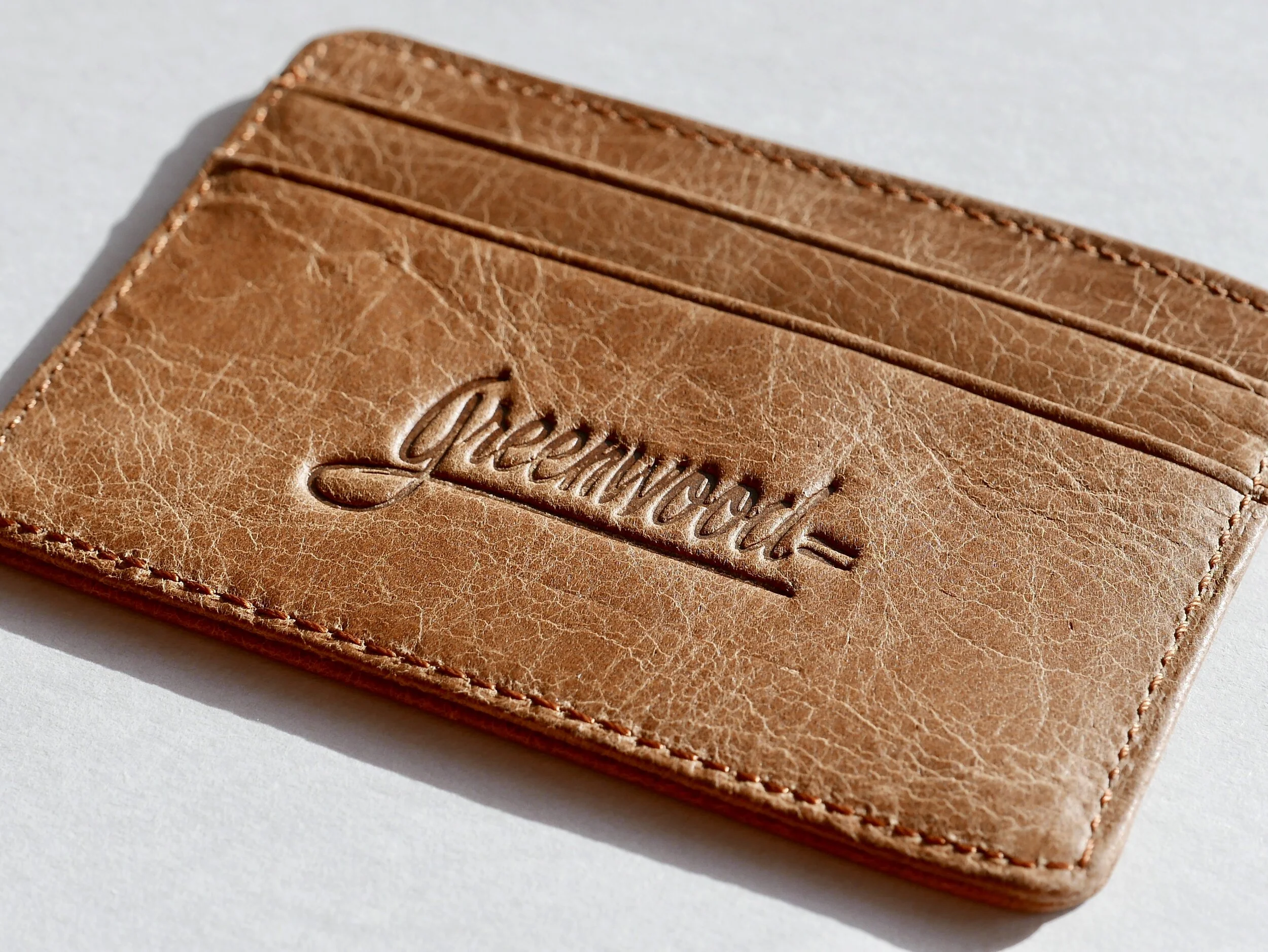 Slim Leather Wallet — The Greenwood 