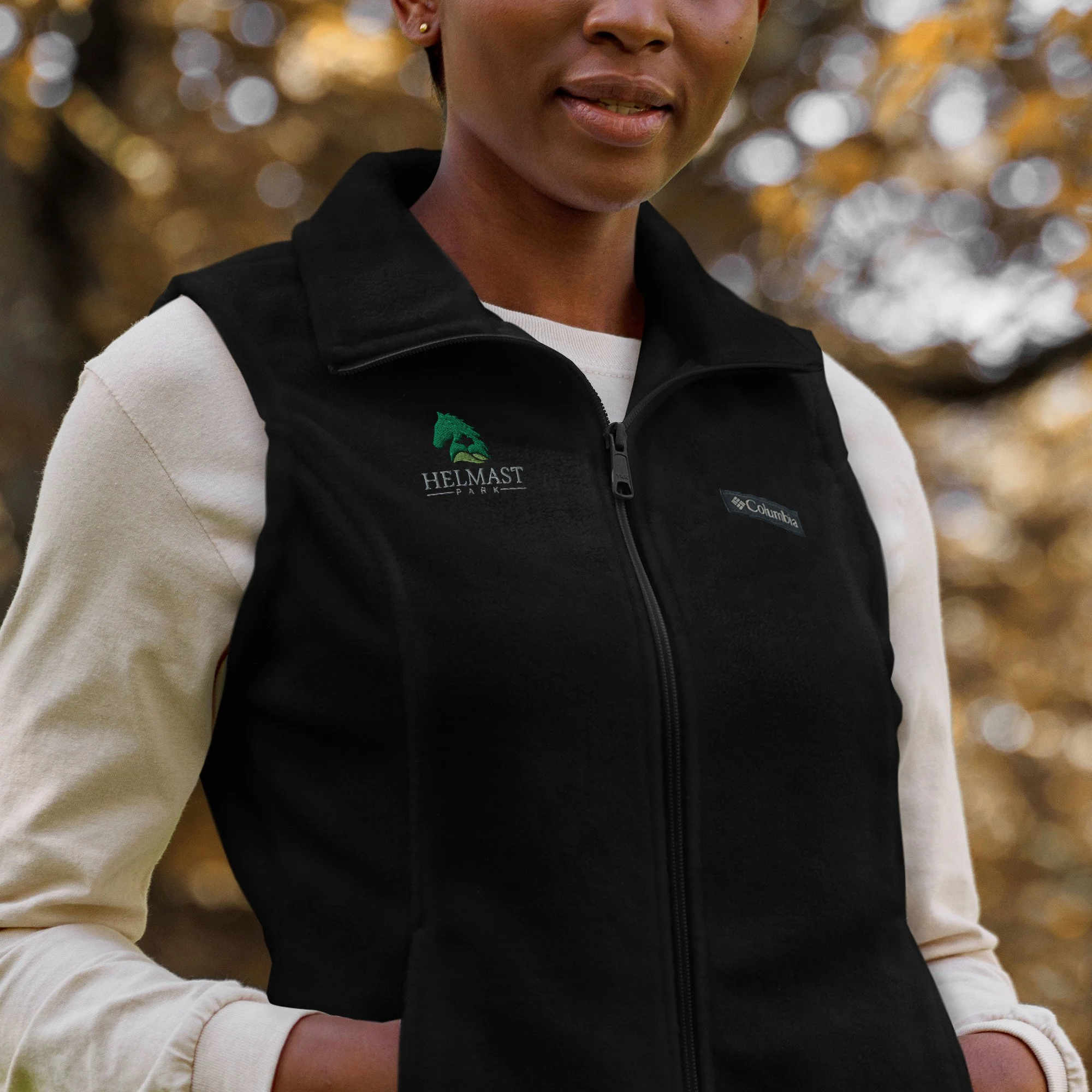 Women's Columbia fleece vest — Helmast Park