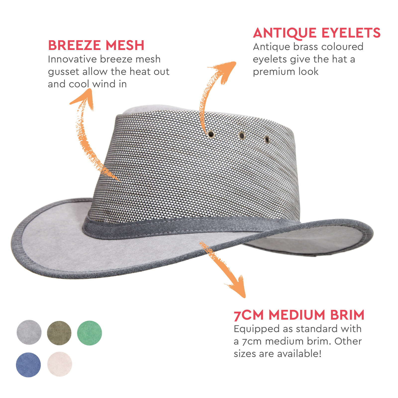 Standard Canvas Wide Brim Newcastle Hats Canning Hat