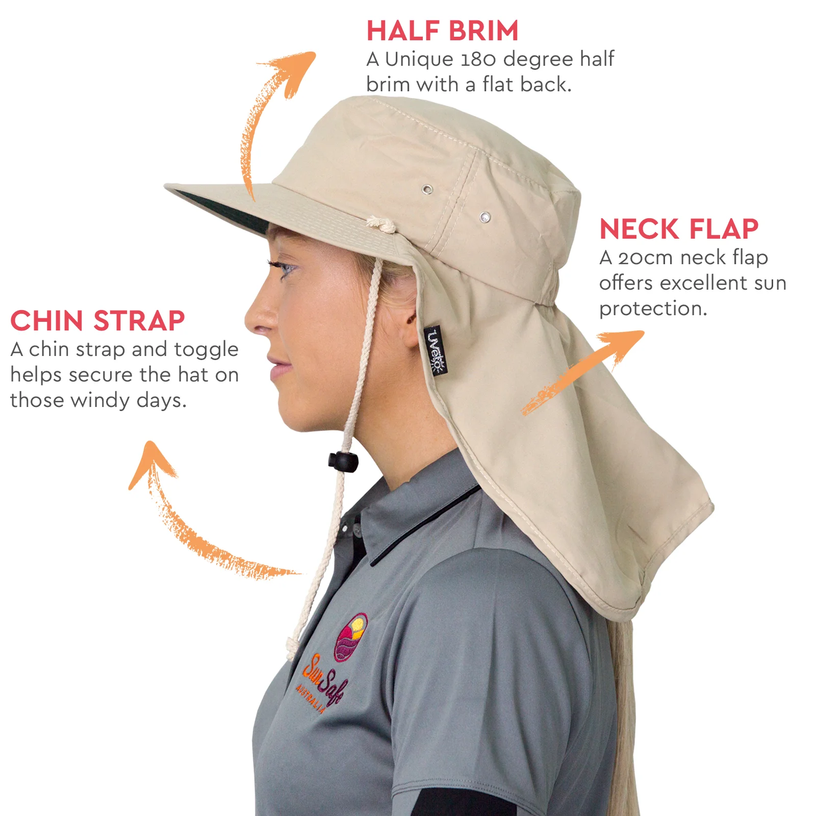 hat with neck flap australia