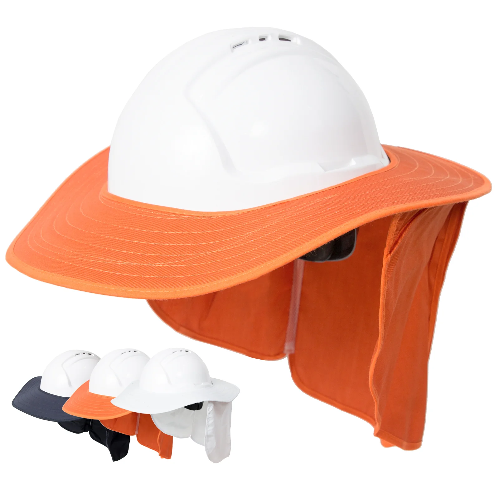 hard hat brim & neck flap