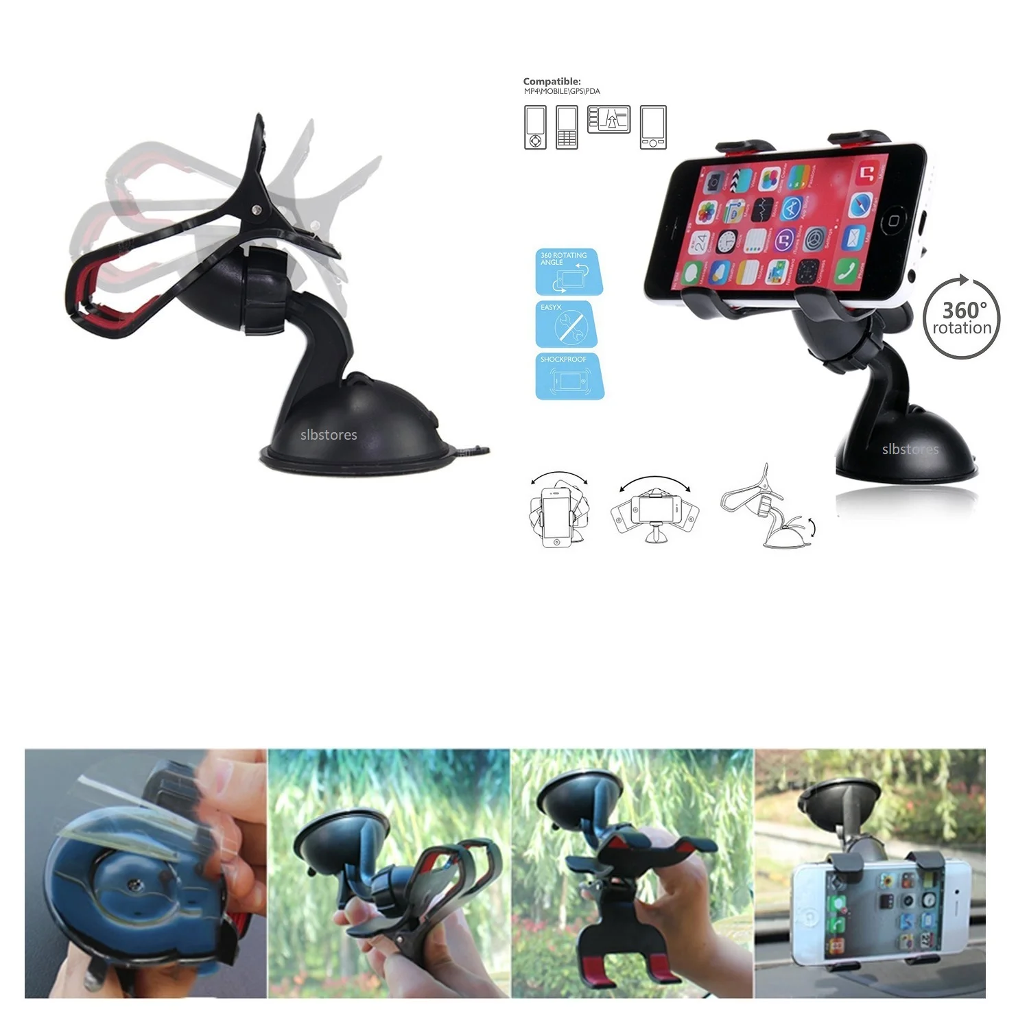 dashboard mobile phone holder