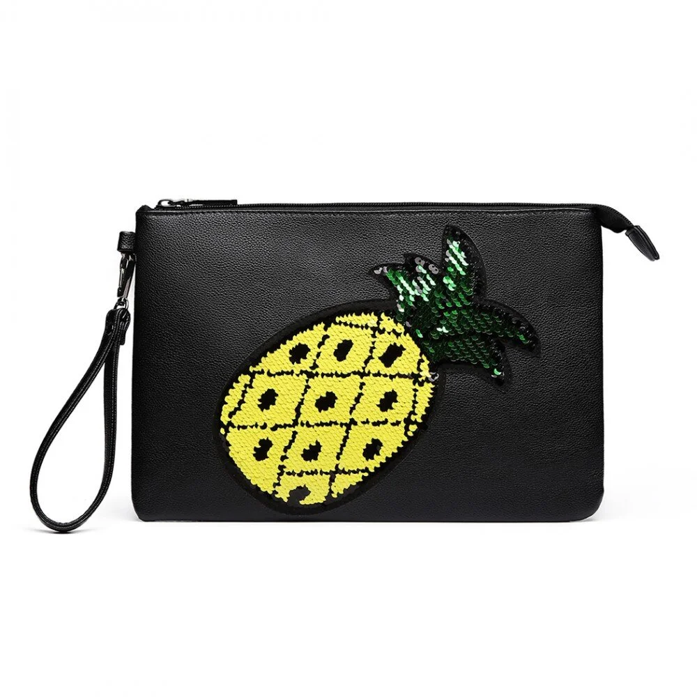 pineapple clutch bag