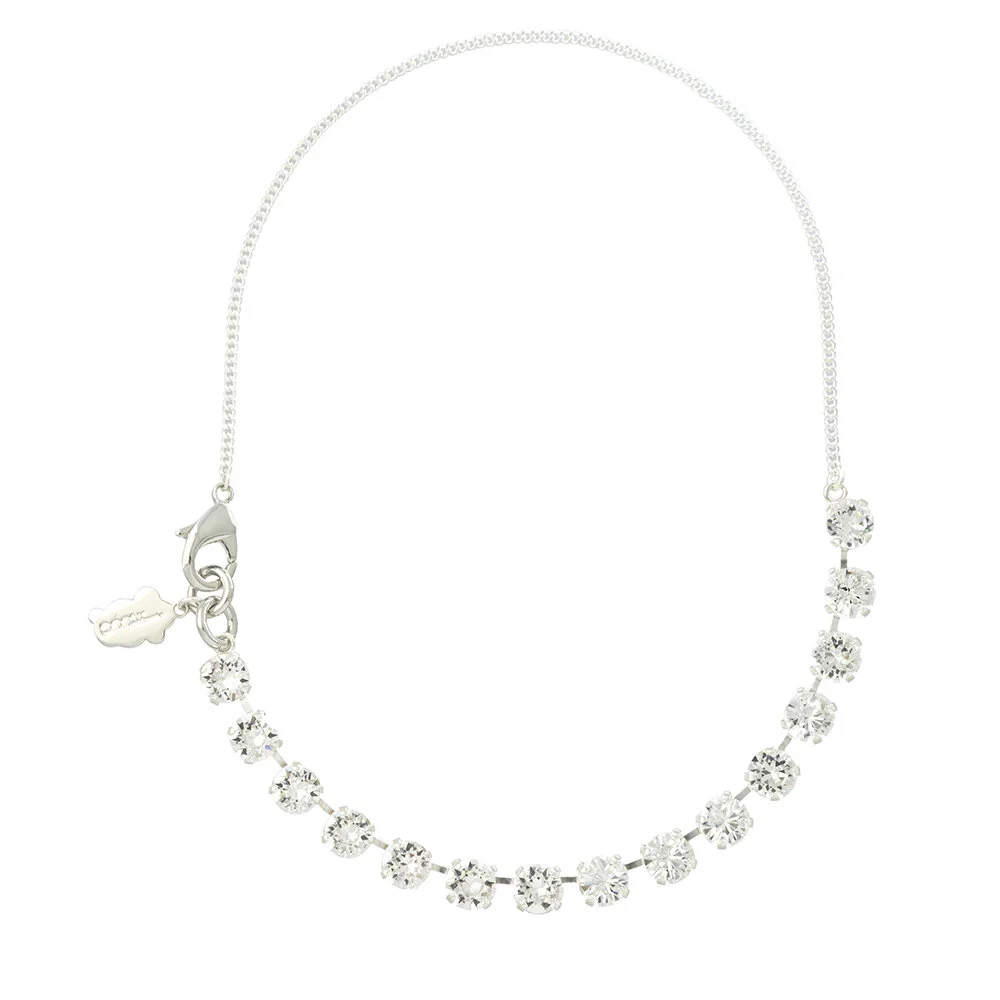 SKNDL FLEXIBLE NECKLACE IN SILVER X 