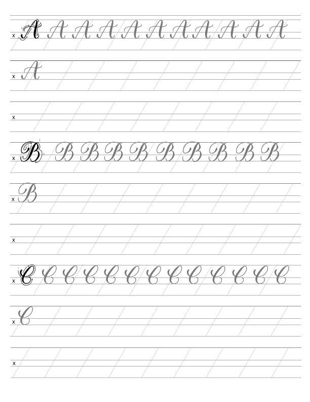 calligraphy templates
