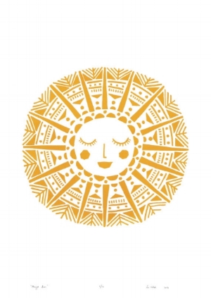 鲁西工作室的美丽Maya Sun打印