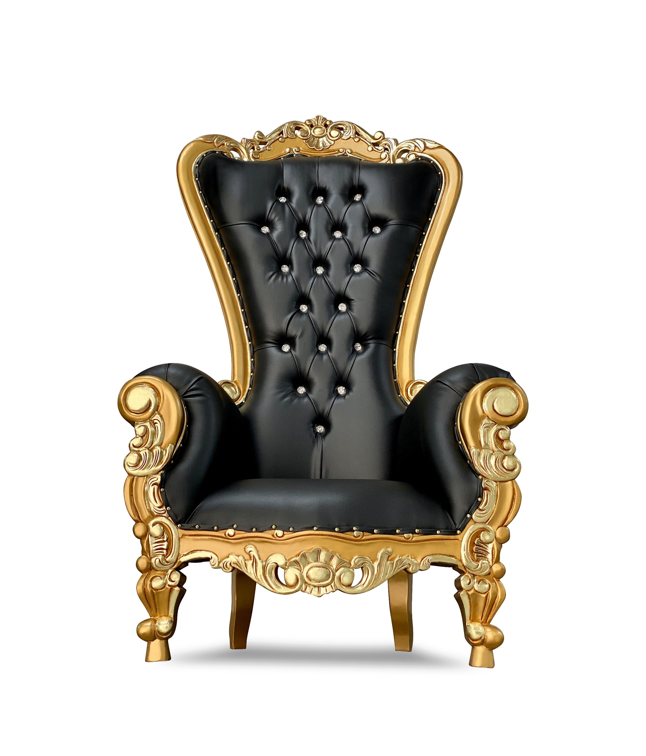 70 Og Throne Chairs Gold Black Chiseled Perfections