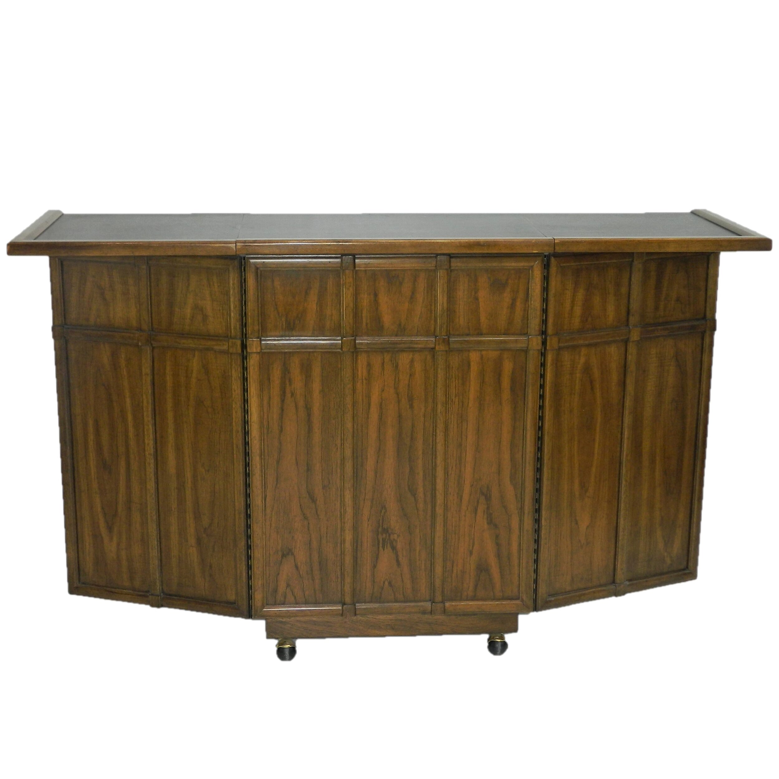 Mid Century Bar Cabinet W Folding Extensions By Drexel Dulce