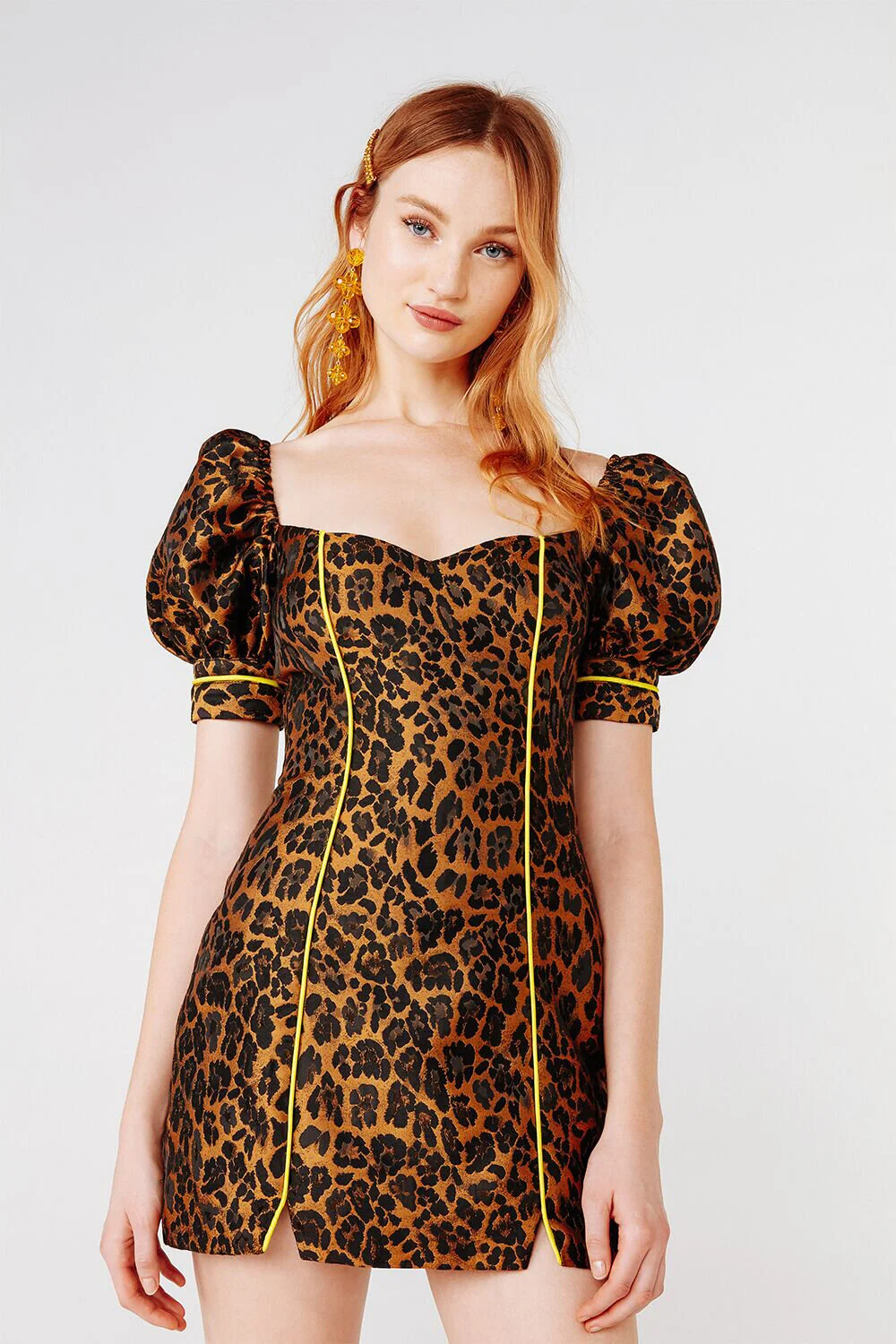 mini dress leopard