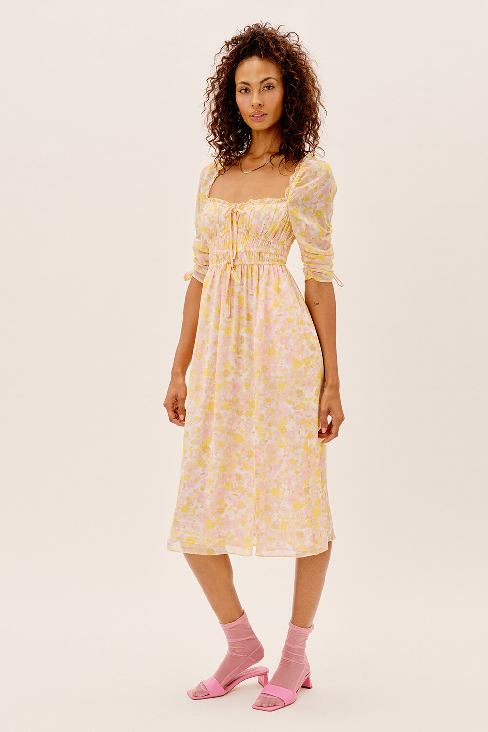 For Love ☀ Lemons Eden Midi Dress — IMWIM