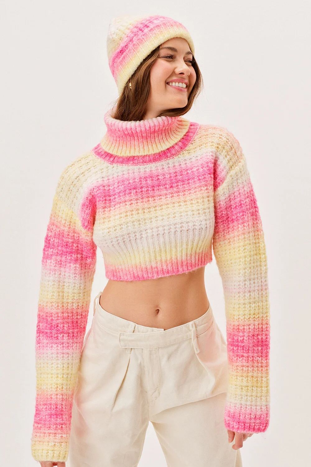 For Love \u0026 Lemons Rosa Turtleneck Crop 