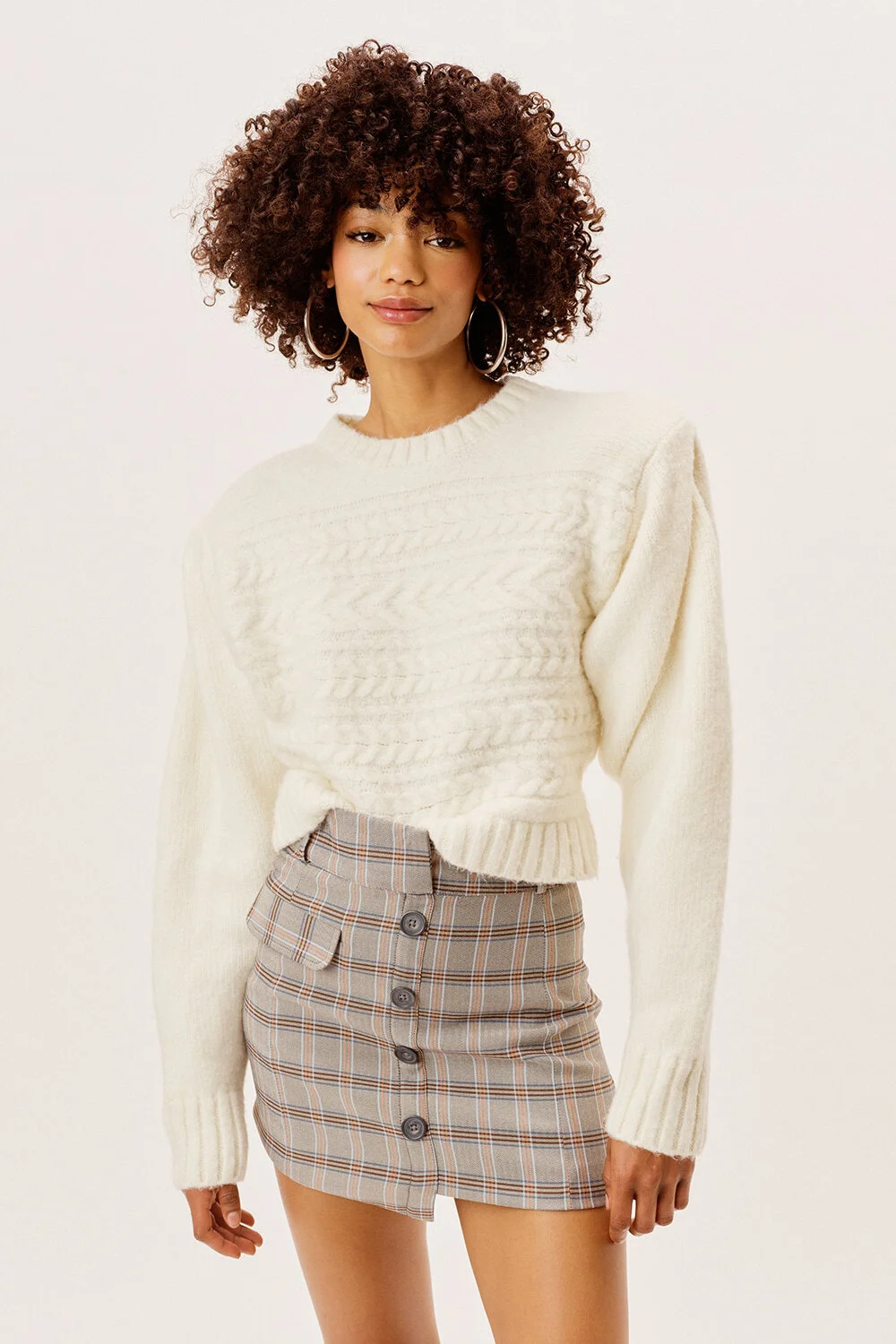 shoulder pad sweater