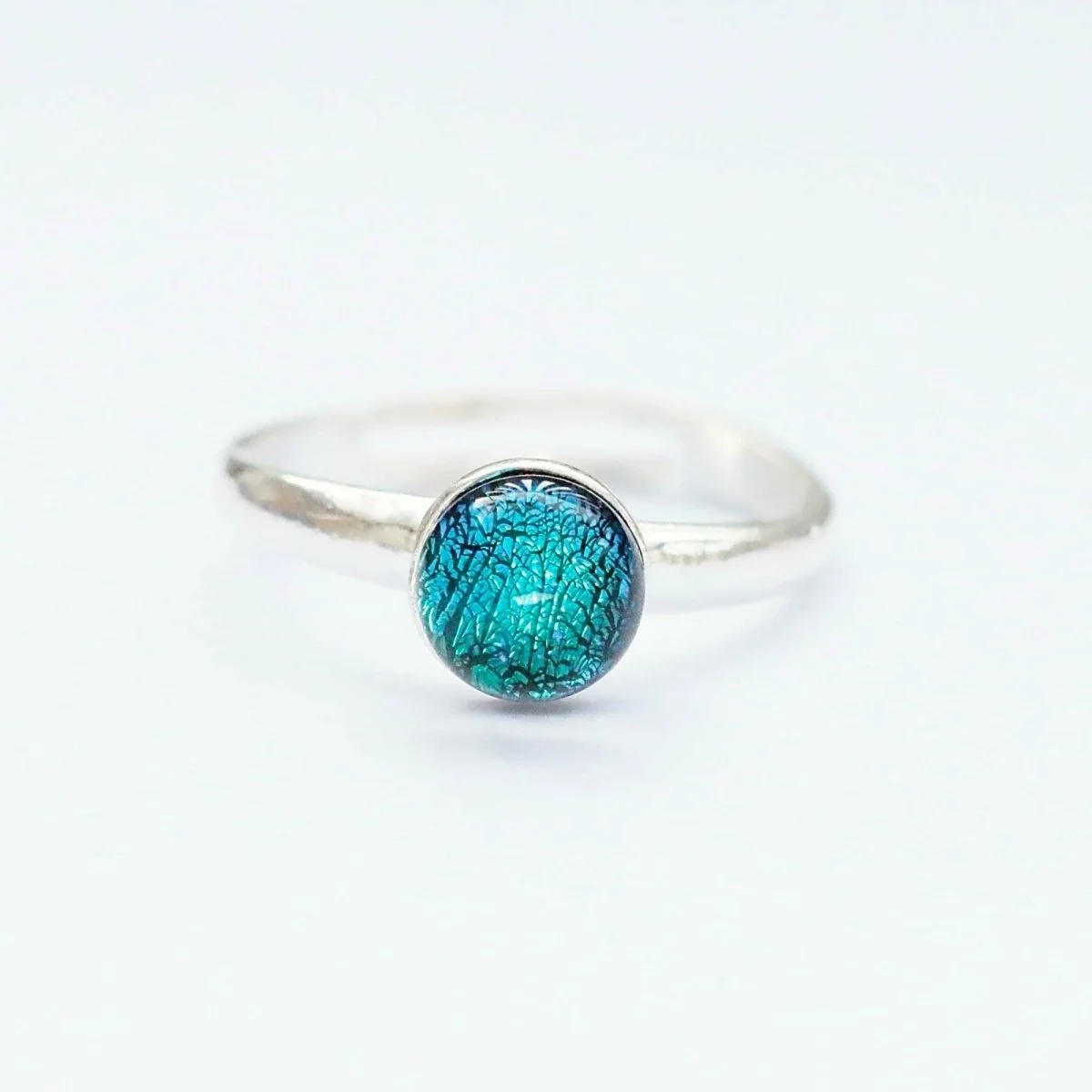 Fused glass rings best sale