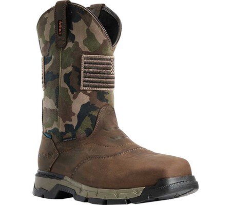 camo composite toe boots