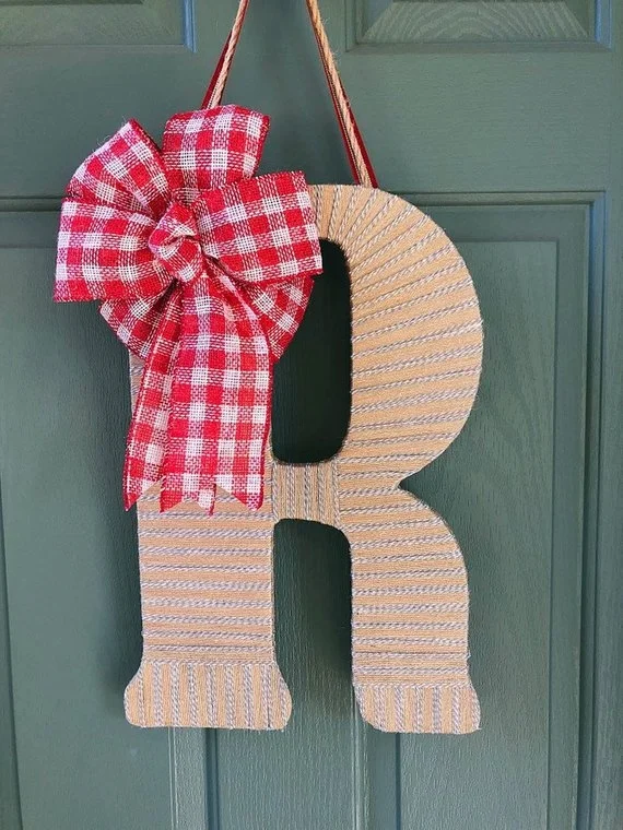 Tightly Wound Designs Country Christmas Theme Monogram