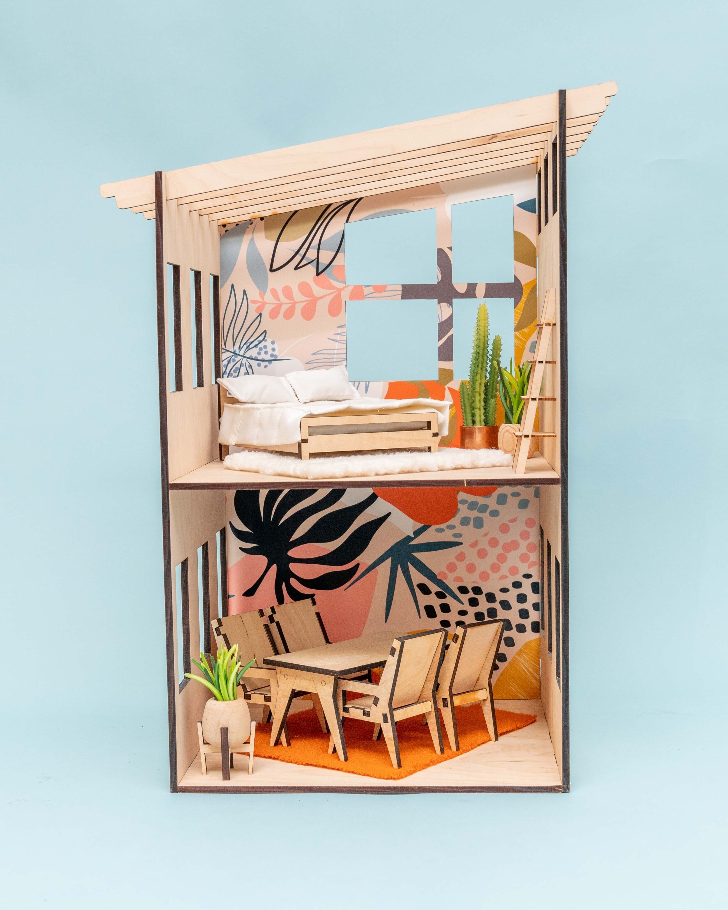 Modern DIY dollhouse with homemade furniture (Part 1 of 6) - Lansdowne Life