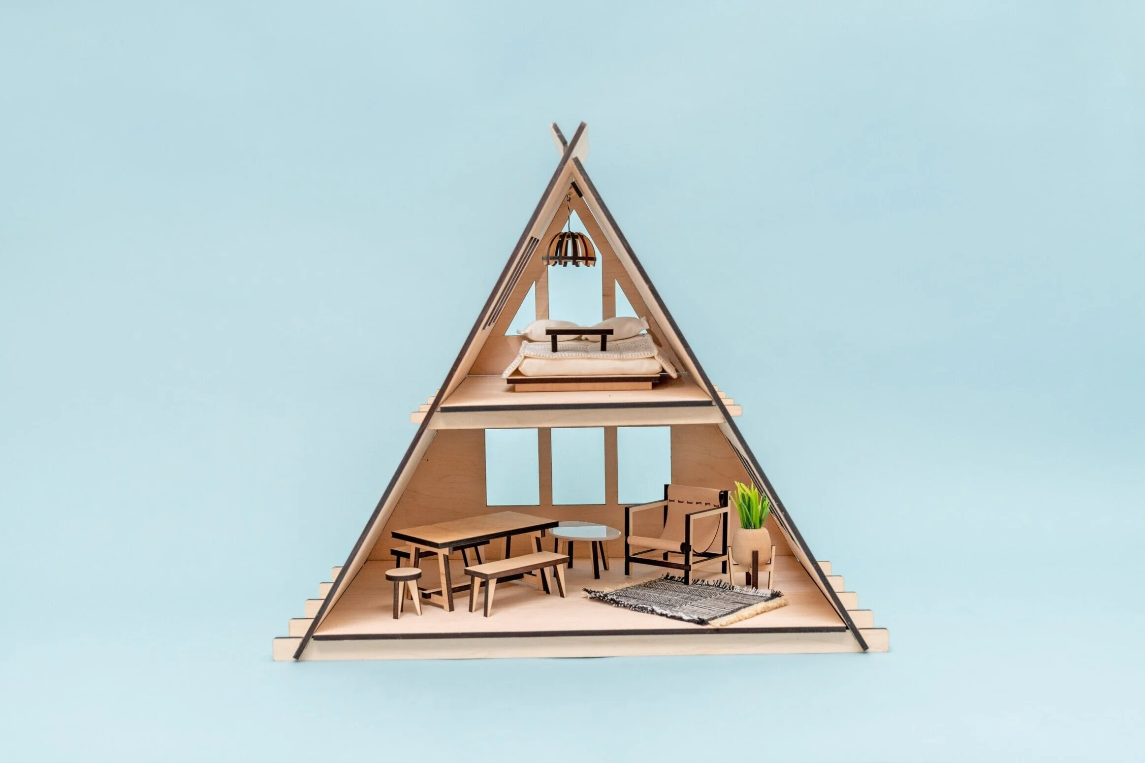 a frame dollhouse