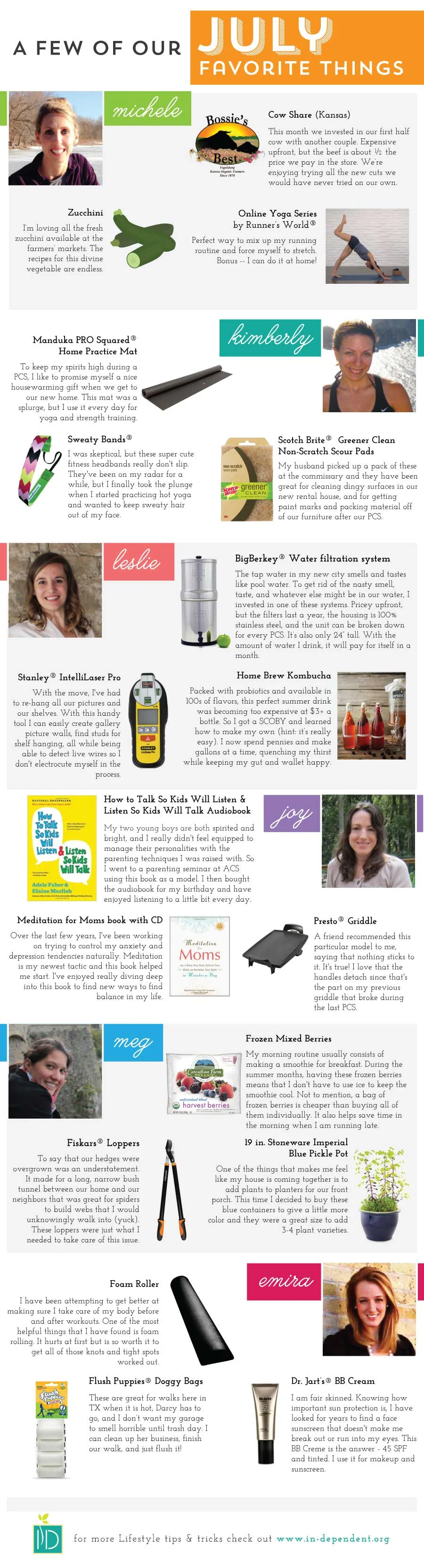 A few of our favorite things: July