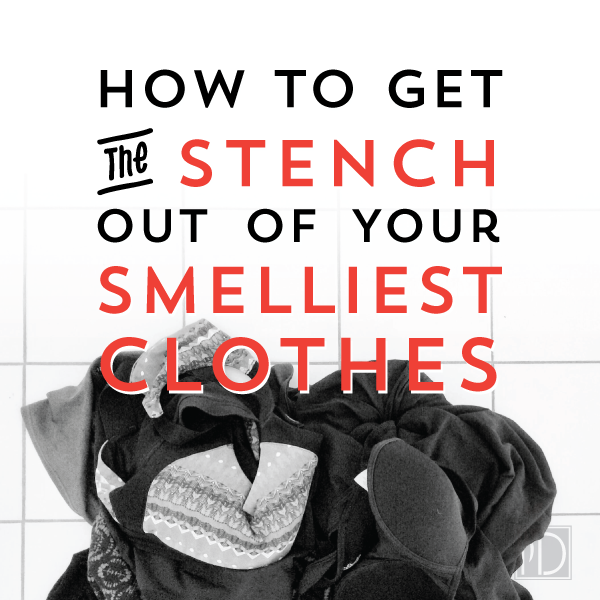 Using vinegar to get the smell out of the smelliest of workout clothes.  